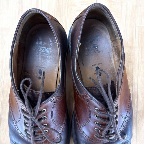 Johnston & Murphy XC4 Waterproof Oxford Brown Leather Mens 10.5 M 20-7063
